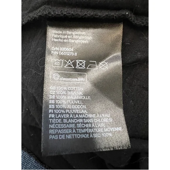 H&M Black & White Polka Dot V Neck Long Sleeve Lightweight Top L - Picture 8 of 8